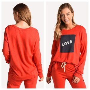 Sundry Love High Low Crew Pullover Sweater